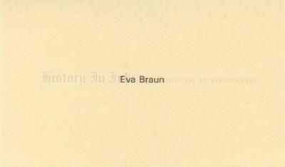 Eva Braun Autograph - Rare handwritten letter to her sister, Ilse
